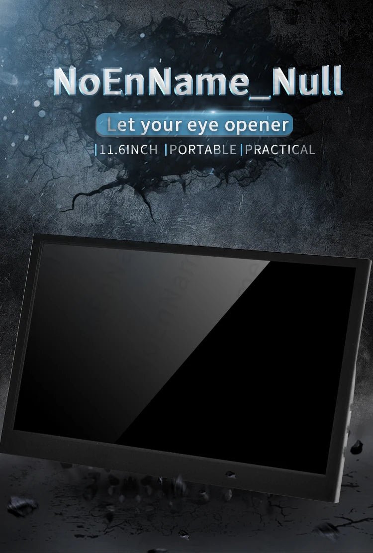 11.6 inch Portable monitor 1366X768 lcd display TFT gaming monitor for pc Raspberry Pi Laptop PS4 Xbox360 switch HDMI - Compatible - Etienne TECH - ELECTRONIQUEelectronique