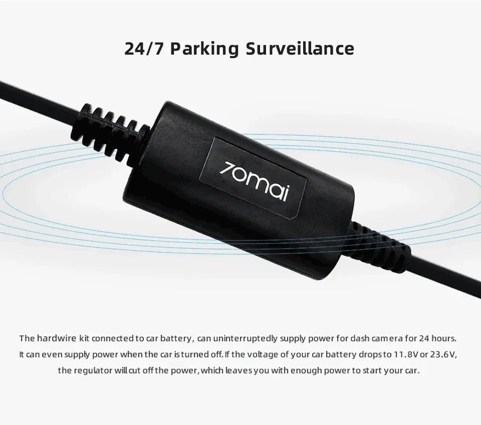70mai Parking Surveillance Cable UP02 for 70mai A200 M200 S500 4K A800S A500S D06 M300 Hardwire Kit UP02 24H Parking Monitor - Etienne TECH - ELECTRONIQUEelectronique