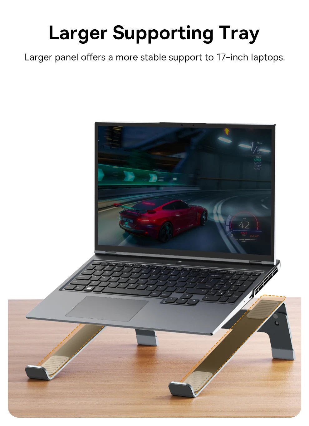 Baseus Laptop Stand Foldable Aluminum Alloy Portable Notebook Stand For Macbook Air Pro 10 - 17'' Computer Bracket Laptop Holder - Etienne TECH - ELECTRONIQUEelectronique