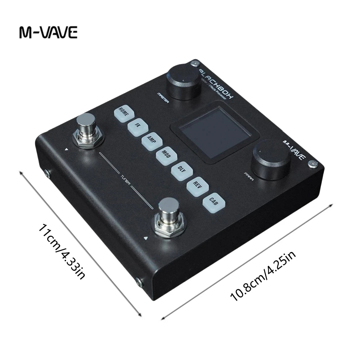 M - VAVE BLACKBOX Multifunctional Guitar/Bass Effect Pedal Effector(Built - in battery), 80 editable Presets, 6 Effects Modules - Etienne TECH - ELECTRONIQUEelectronique