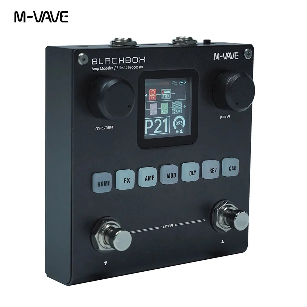 M - VAVE BLACKBOX Multifunctional Guitar/Bass Effect Pedal Effector(Built - in battery), 80 editable Presets, 6 Effects Modules - Etienne TECH - ELECTRONIQUEelectronique