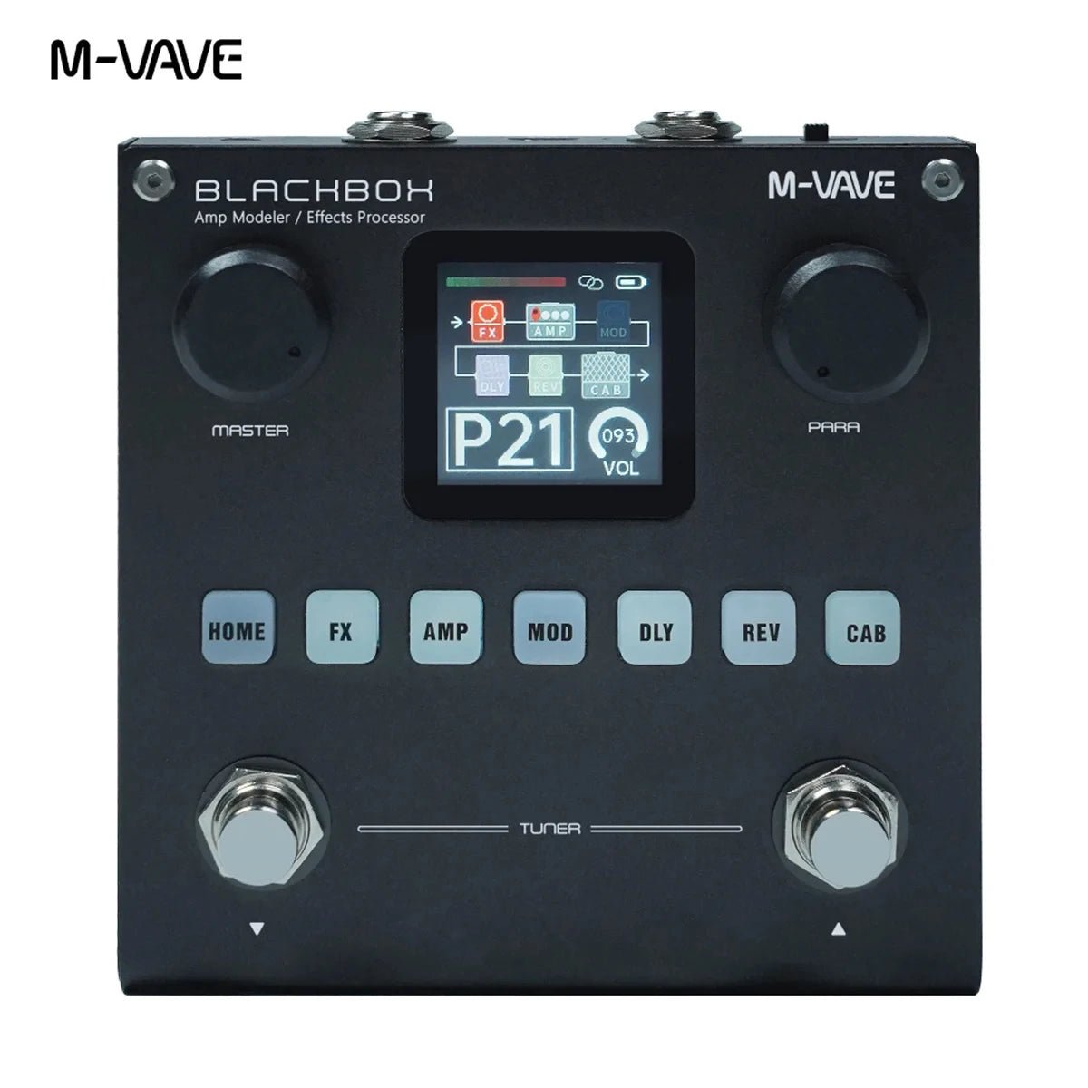 M - VAVE BLACKBOX Multifunctional Guitar/Bass Effect Pedal Effector(Built - in battery), 80 editable Presets, 6 Effects Modules - Etienne TECH - ELECTRONIQUEelectronique