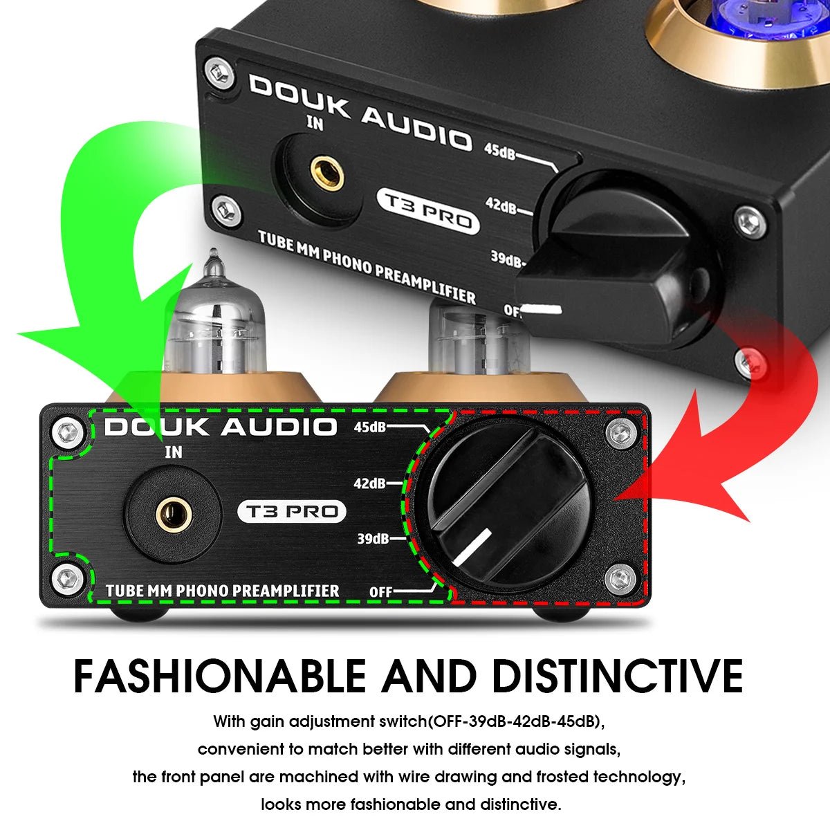 Nobsound Mini MM RIAA Phono Stage Turntable Preamp HiFi Stereo Audio Vacuum Tube Preamplifier Dekstop AUX Preamp - Etienne TECH - ELECTRONIQUEelectronique