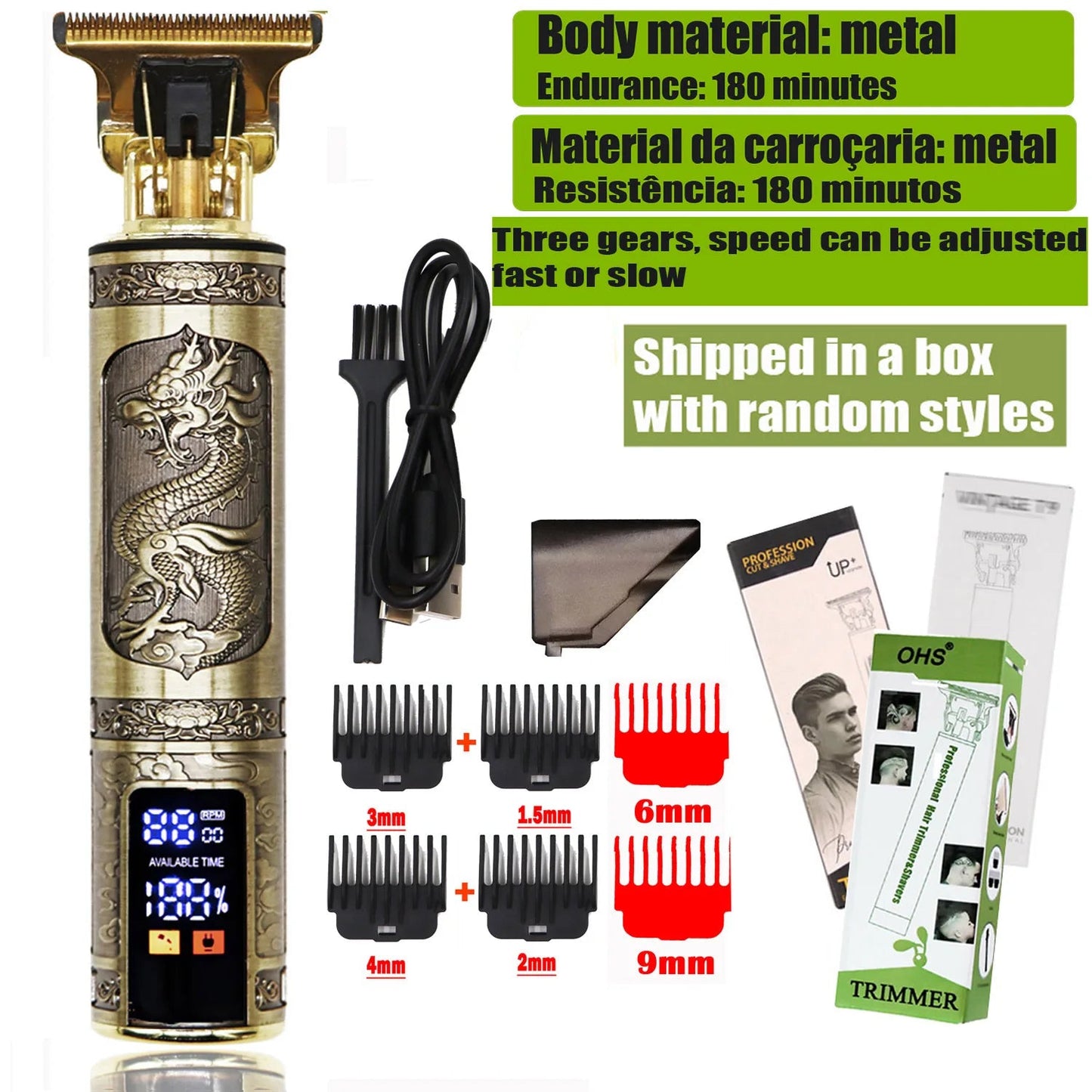 T9 Hair Clipper Repair Beard Shaving Body Hair Trimmer Clippers Electric Machine Men Haircut Machine 0mm Barber Shaver - Etienne TECH - ELECTRONIQUEelectronique