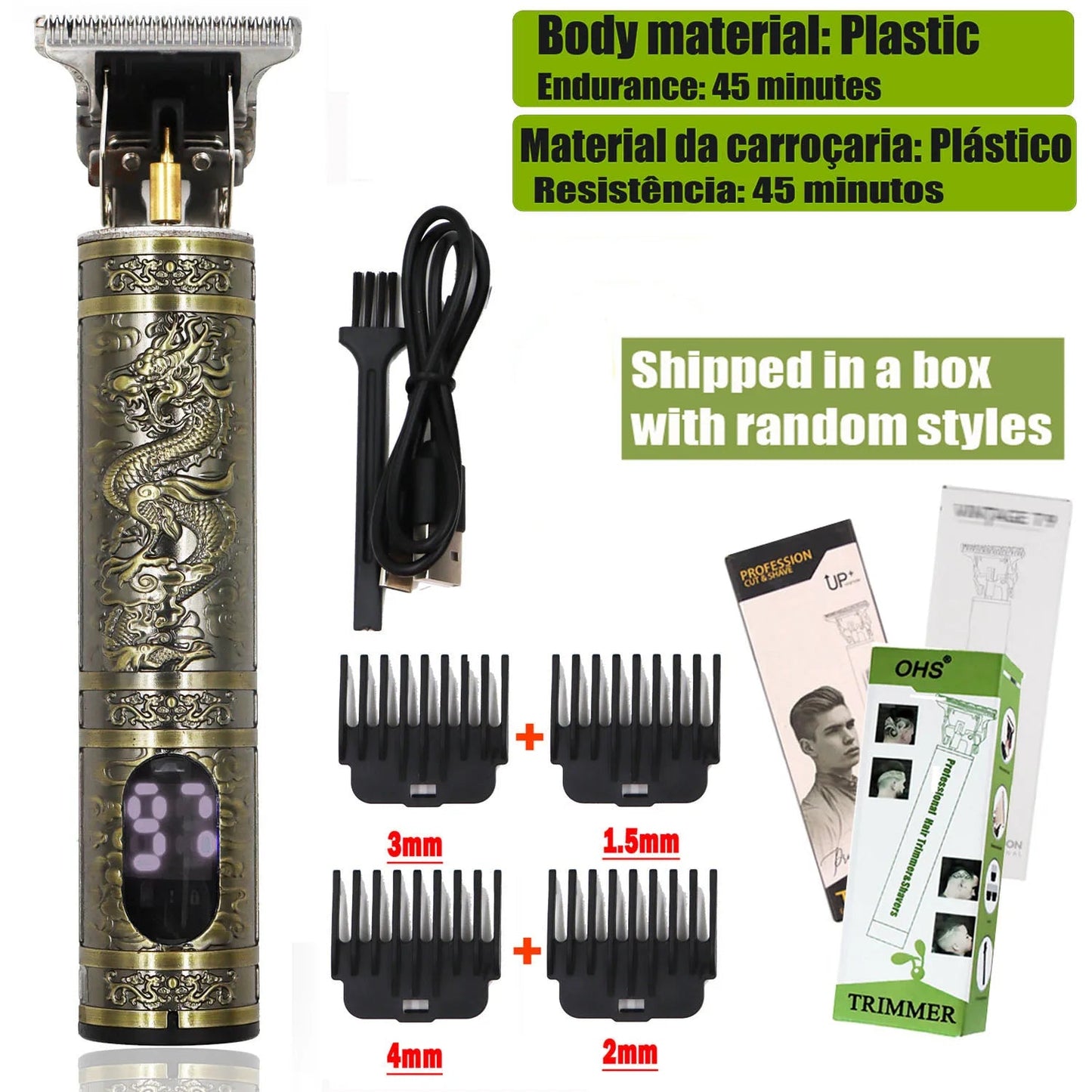 T9 Hair Clipper Repair Beard Shaving Body Hair Trimmer Clippers Electric Machine Men Haircut Machine 0mm Barber Shaver - Etienne TECH - ELECTRONIQUEelectronique