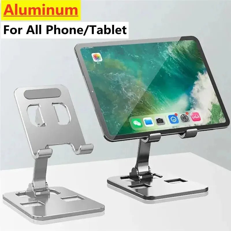 Universal Aluminum Alloy Portable Tablet Holder Mount For iPad Adjustable Flexible Folding Lazy Desktop Live Mobile Phone Stand - Etienne TECH - ELECTRONIQUEelectronique