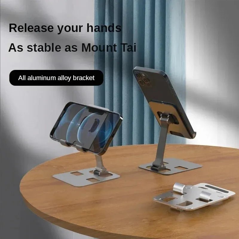 Universal Aluminum Alloy Portable Tablet Holder Mount For iPad Adjustable Flexible Folding Lazy Desktop Live Mobile Phone Stand - Etienne TECH - ELECTRONIQUEelectronique