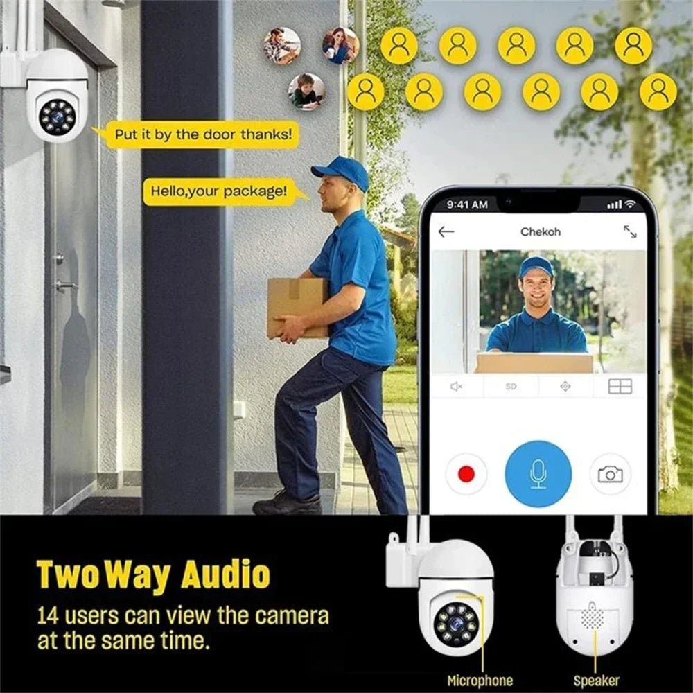 Wifi Surveillance Camera 8MP Wireless Security PTZ IP Camera HD Color Night Vision AI Human Tracking CCTV Camera 4X Digital Zoom - Etienne TECH - ELECTRONIQUEelectronique