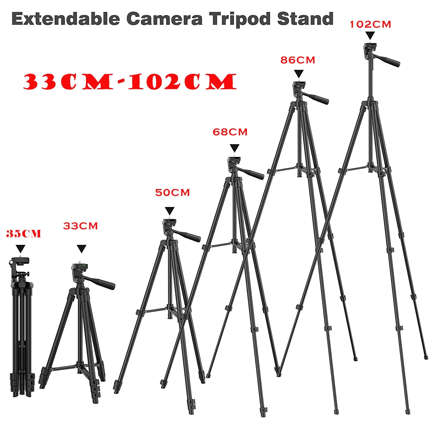 103cm Lightweight Camera Tripod For Mobile Tripod Camera Portable SLR Bluetooth - compatible Desktop Cam Stand Monopod Smartphone - Etienne TECH - ELECTRONIQUEelectronique