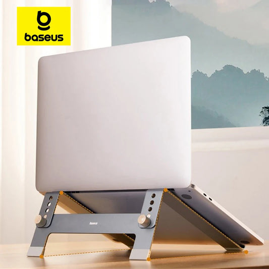 Baseus Laptop Stand Foldable Aluminum Alloy Portable Notebook Stand For Macbook Air Pro 10-17'' Computer Bracket Laptop Holder