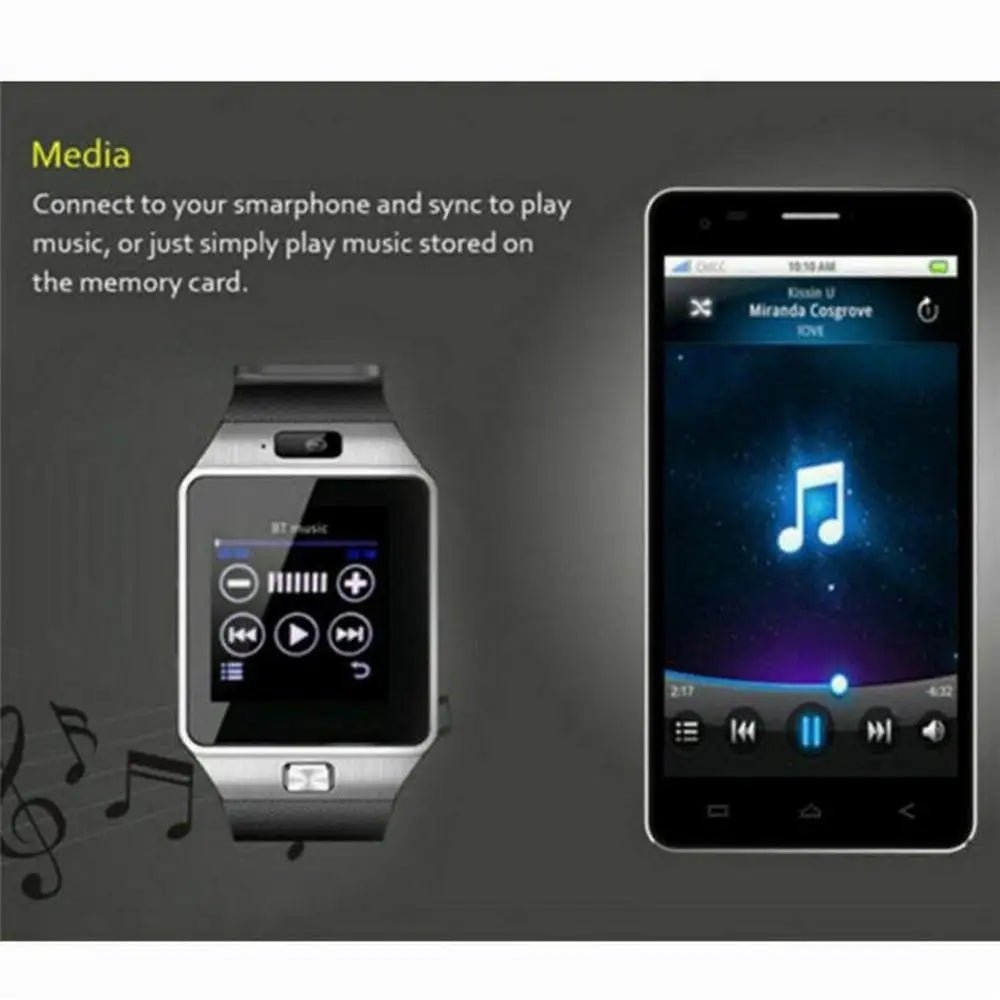 DZ09 Smart Watch Men Android With Sim TF Card Dial Call Answer Call Connect Whatsapp Facebook Twitter Sync Smartwatch SpoRT Wate - Etienne TECH - ELECTRONIQUEelectronique