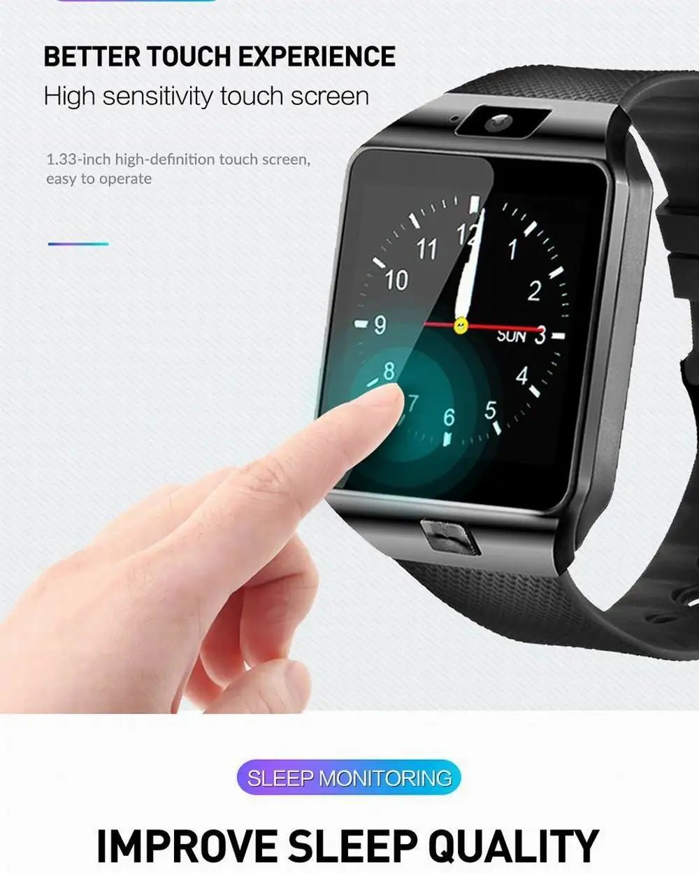 DZ09 Smart Watch Men Android With Sim TF Card Dial Call Answer Call Connect Whatsapp Facebook Twitter Sync Smartwatch SpoRT Wate - Etienne TECH - ELECTRONIQUEelectronique