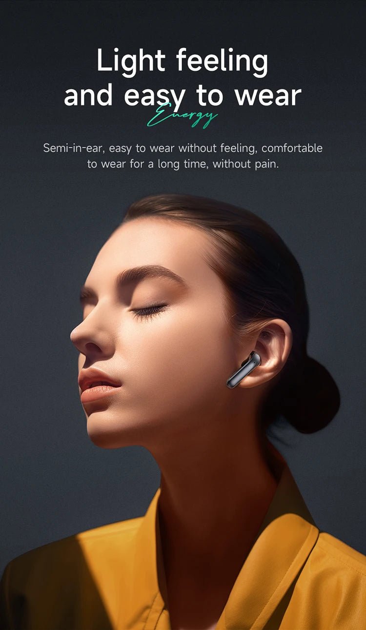 HOCO AirPods EQ5 ANC+ENC Bluetooth Wireless Earphone Active Noise Cancellation Hifi Stereo Sound Microphone Music Sport earbuds - Etienne TECH - ELECTRONIQUEelectronique