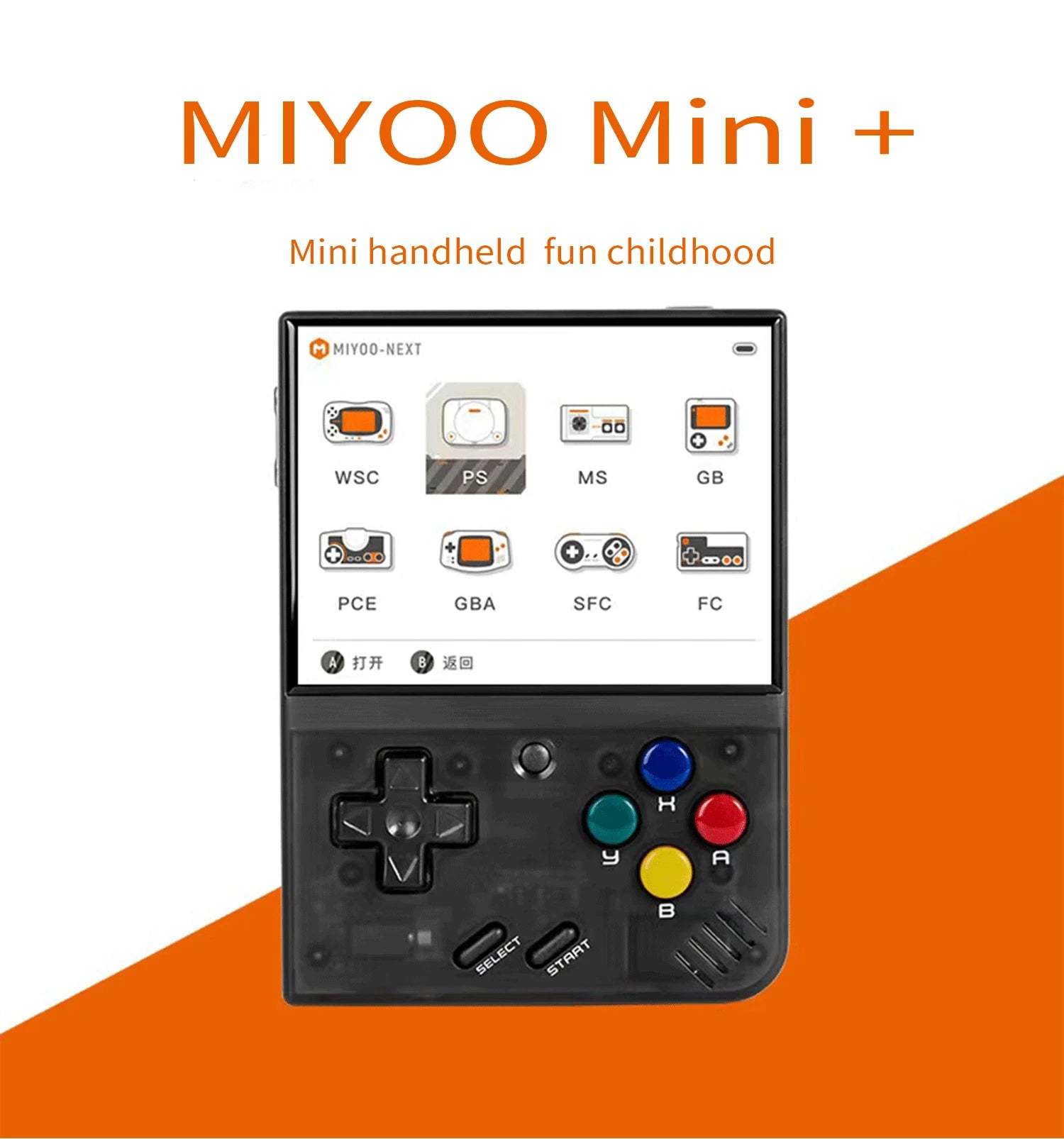 MIYOO Mini Plus Portable Retro Handheld Game Console 3.5 - inch IPS HD Screen Children's Gift Linux System Classic Gaming Emulator - Etienne TECH - ELECTRONIQUEelectronique