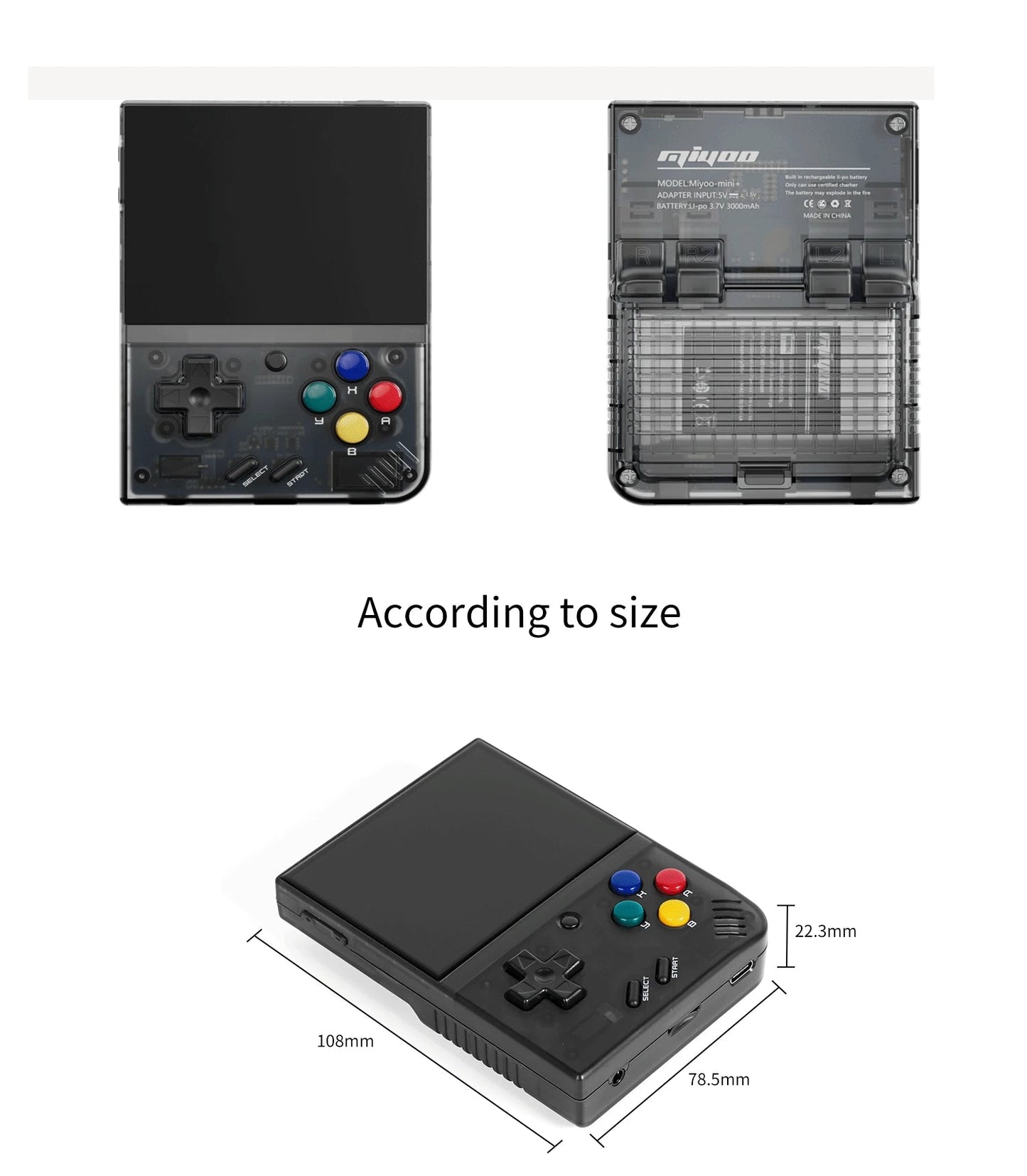 MIYOO Mini Plus Portable Retro Handheld Game Console 3.5 - inch IPS HD Screen Children's Gift Linux System Classic Gaming Emulator - Etienne TECH - ELECTRONIQUEelectronique