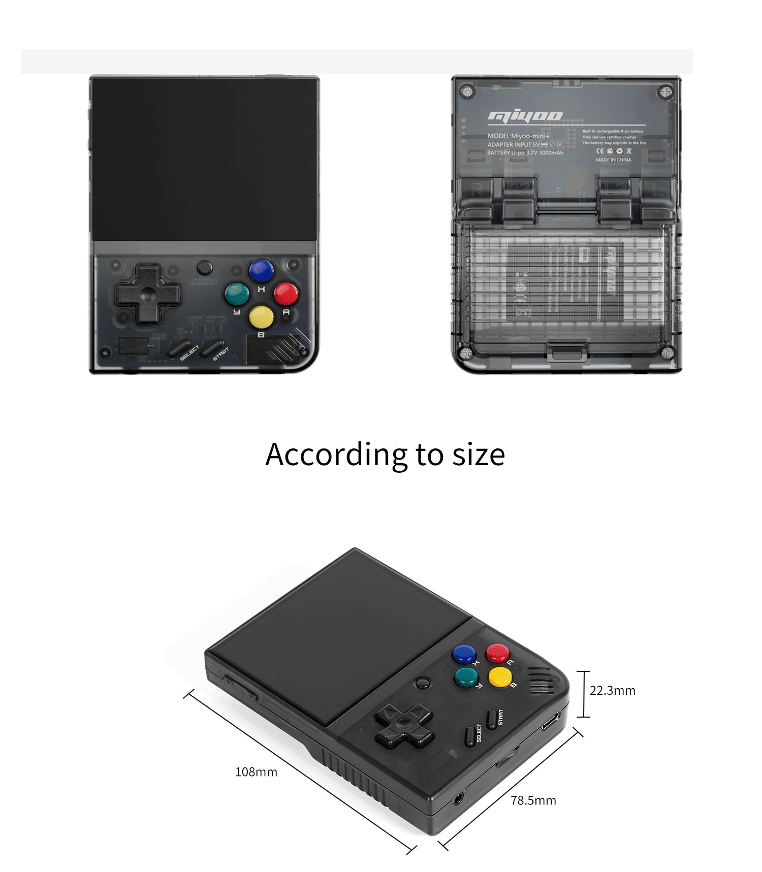 MIYOO Mini Plus Portable Retro Handheld Game Console 3.5 - inch IPS HD Screen Children's Gift Linux System Classic Gaming Emulator - Etienne TECH - ELECTRONIQUEelectronique
