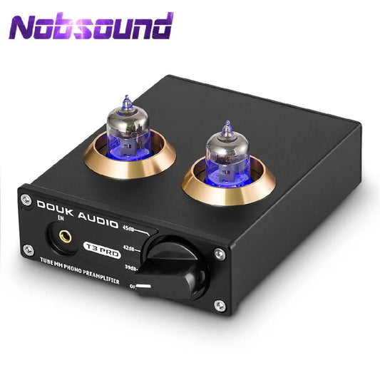 Nobsound Mini MM RIAA Phono Stage Turntable Preamp HiFi Stereo Audio Vacuum Tube Preamplifier Dekstop AUX Preamp - Etienne TECH - ELECTRONIQUEelectronique