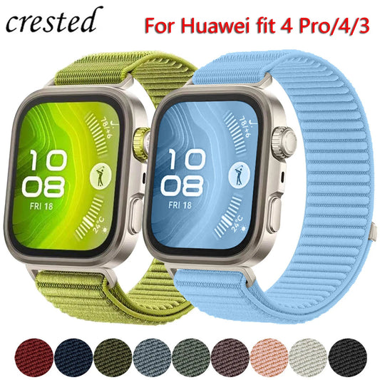 Official Nylon Band For Huawei Watch Fit 4 Pro Strap Accessories Breathable Sport Loop Bracelet Correas for Huawei Watch fit 4 3 - Etienne TECH - ELECTRONIQUEelectronique