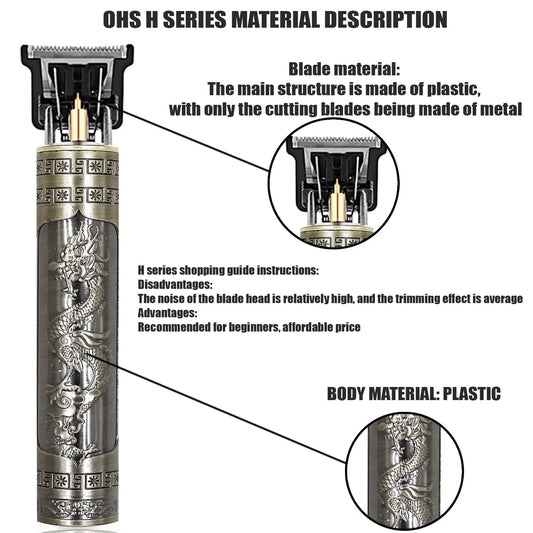 T9 Hair Clipper Repair Beard Shaving Body Hair Trimmer Clippers Electric Machine Men Haircut Machine 0mm Barber Shaver - Etienne TECH - ELECTRONIQUEelectronique