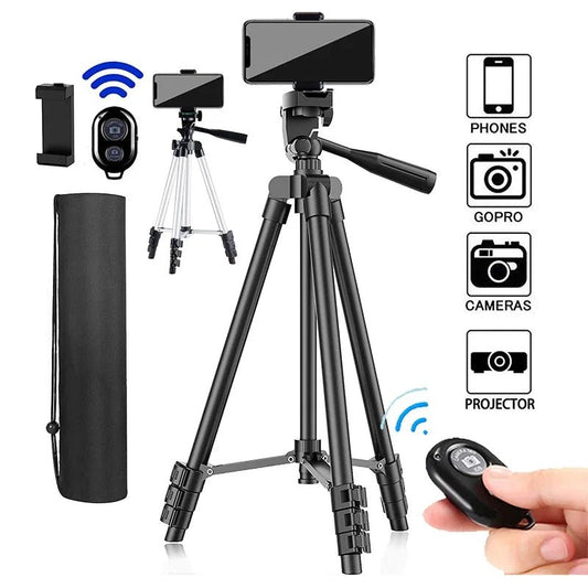 Tripod For Phone 100cm Video Recording Phone Tripod Stand with Bluetooth Remote Universal Camera Phone Photography Stand - Etienne TECH - ELECTRONIQUEelectronique