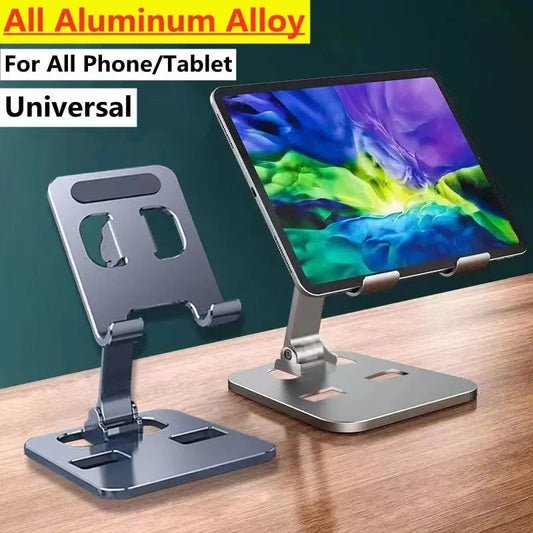 Universal Aluminum Alloy Portable Tablet Holder Mount For iPad Adjustable Flexible Folding Lazy Desktop Live Mobile Phone Stand - Etienne TECH - ELECTRONIQUEelectronique