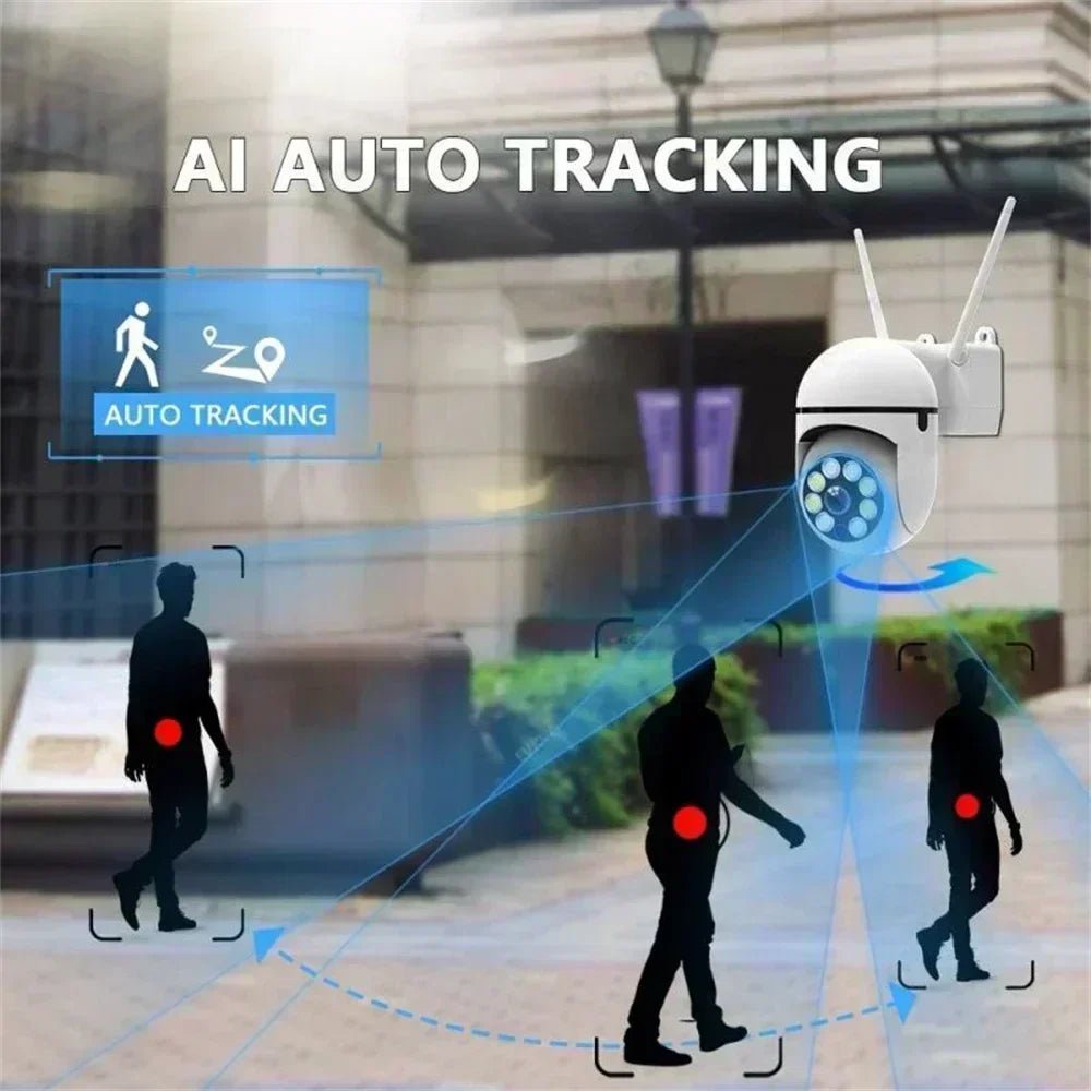 Wifi Surveillance Camera 8MP Wireless Security PTZ IP Camera HD Color Night Vision AI Human Tracking CCTV Camera 4X Digital Zoom - Etienne TECH - ELECTRONIQUEelectronique