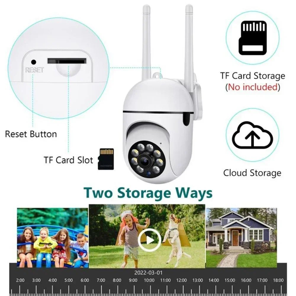 Wifi Surveillance Camera 8MP Wireless Security PTZ IP Camera HD Color Night Vision AI Human Tracking CCTV Camera 4X Digital Zoom - Etienne TECH - ELECTRONIQUEelectronique